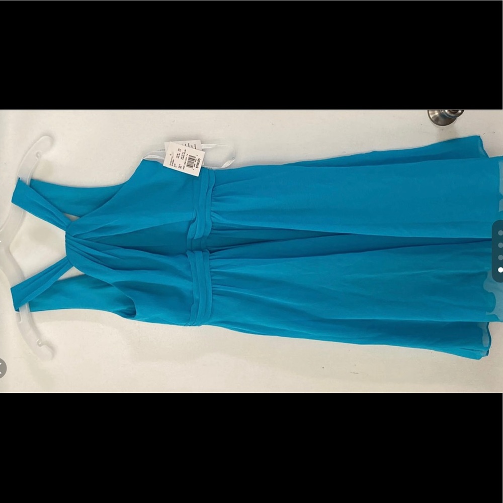 David’s bridal Malibu chiffon halter dress size 8